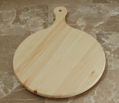 Tagliere tondo legno con - tondo,