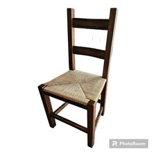 SEDIA  LEGNO ARTE POVERA ROVERE MASSELLO- prezzo Unitario- Pezzi 6