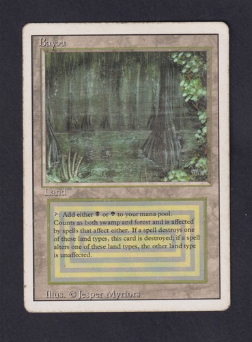 Magic mtg bayou revised - mtg,