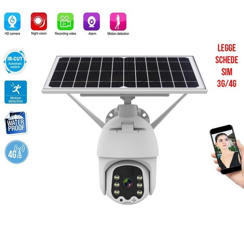 Telecamera solare sim - ip, 4g