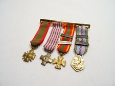 2 BARRETTE 4 MEDAGLIE MILITARI