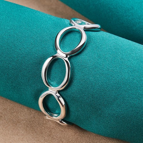 Bracelet manchette argent