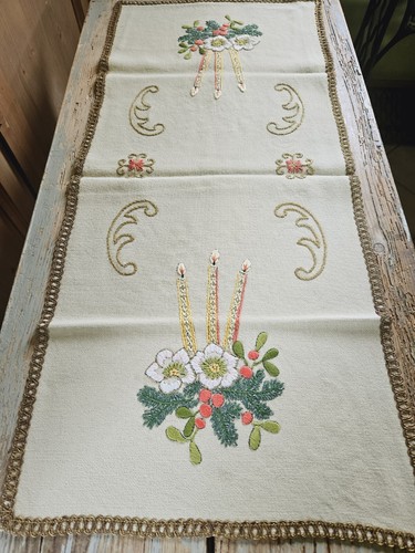 Elegante runner natale candele - elegante,