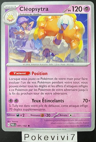 Carte pokemon cleopsytra - carte,