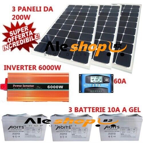 Kit fotovoltaico 3kw - kit, pannello