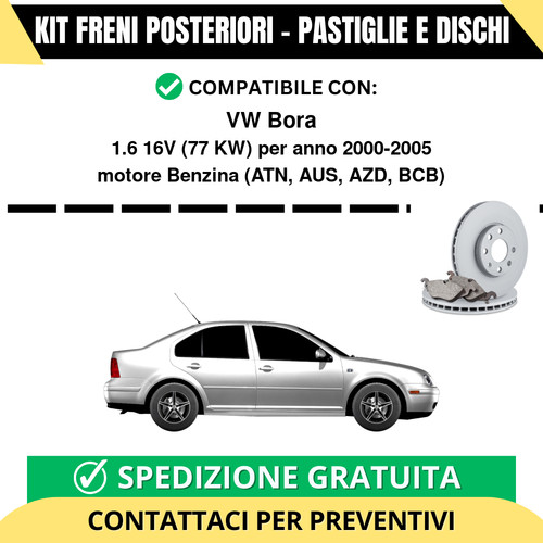 Kit freni posteriori per - kit,
