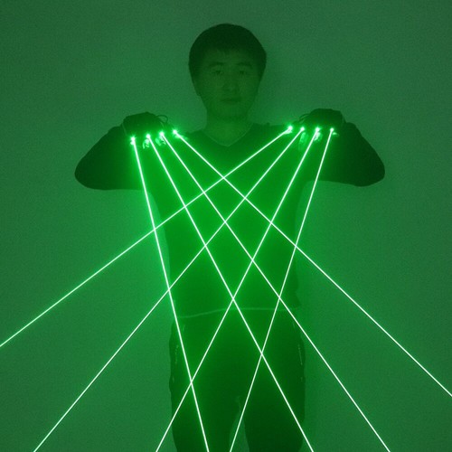 Guanti flash fascio laser - flash,