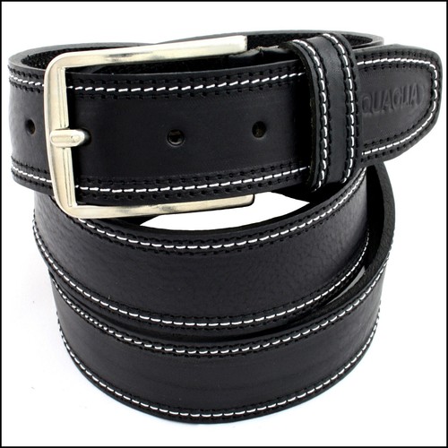Cintura uomo vera pelle - cintura, nera