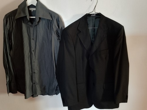 Giacca blazer uomo nera righe - nera,