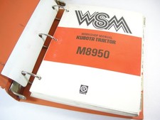 Manuale riparazione officina trattore agricolo Kubota M8950 M8970 originale