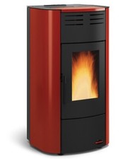 Termo stufa termostufa a pellet NORDICA EXTRAFLAME Raffaella Idro H15 bordeaux