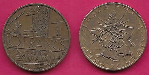 Francia franchi 1984 xf - 10,