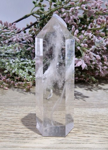 Clear quartz crystal tower - clear,