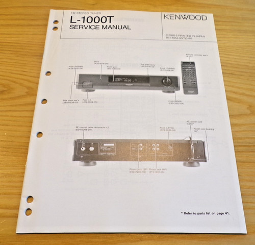 Kenwood 1000t sintonizzatore - kenwood, l-1000t