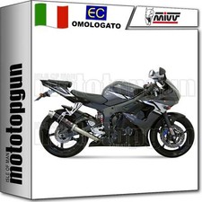 MIVV SCARICO OMOLOGATO GP INOX NERO YAMAHA YZF 600 R6 2003 03 2004 04 2005 05