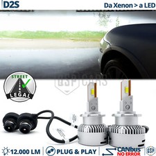 Lampadine LED D2S per Ford Focus 1 01-05 Da XENON a Luci LED Bianche OMOLOGATE
