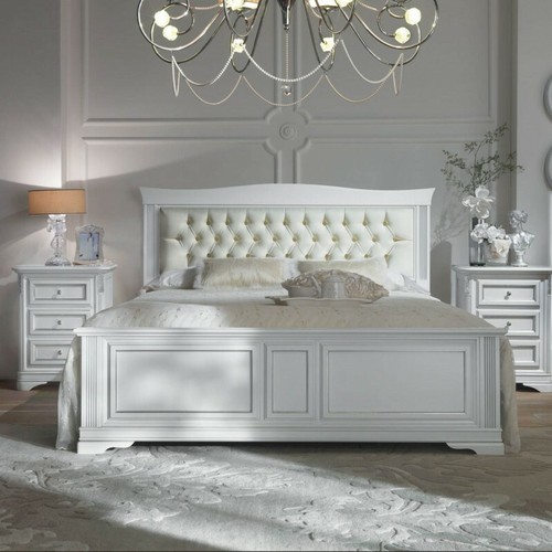 Letto matrimoniale in legno - letto,