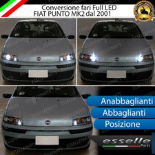 CONVERSIONE FARI FULL LED FIAT PUNTO MK2 188 DAL 2001 + 6000K BIANCO CANBUS