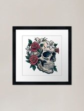Quadro neotradizionale teschio