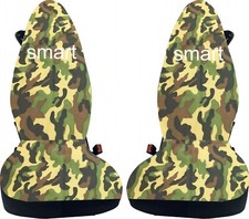 coprisedili per smart for two cotone mimetico, su misura- made in italy