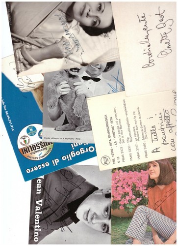 Cartoline autografate 00 - cartoline,