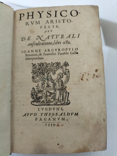 Aristotele opere physicorum - opere,