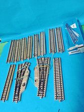 MARKLIN SCAMBI ELETTRICI 5203-5204 + 5106 Dritti  ho con massicciata