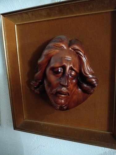 Scultura legno cristo - in,