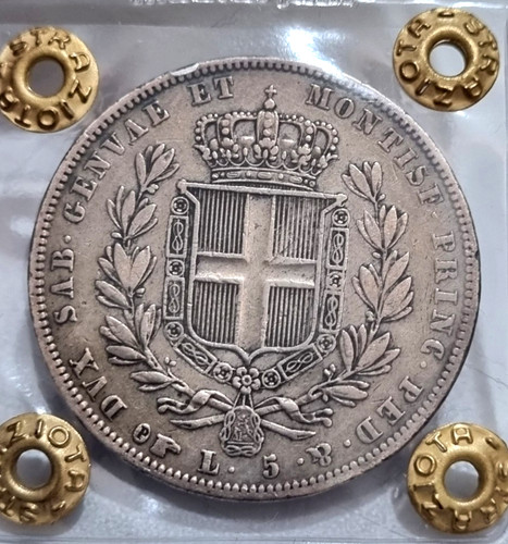 M869 carlo alberto 5 lire - m869,