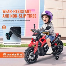 SucceBuy 612V Auto Elettrica per Bambini Bambini Cavalca in Moto con Staccabile W
