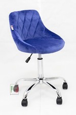 Stil Sedie poltroncina girevole per cameretta ergonomica in velluto mod Gaia