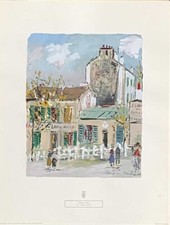 UTRILLO  MAURICE  EPREUVE EN COULEUR SUR PAPIER