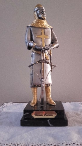 Crociato francese bronzo - crociato,