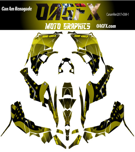 Can renegade graphics kit - can,