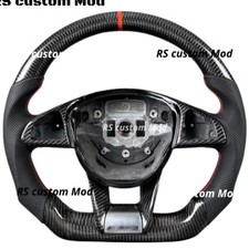 Volante in fibra di carbonio per Mercedes-Benz C43 C63 E43 S G GLE GLC GLS AMG GT