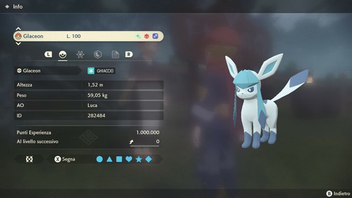 Glaceon alfa shiny 6iv fully - glaceon,