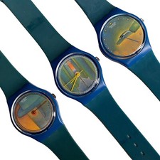 SWATCH Art special Jean-Michel Folon serie completa 3 orologi edizione limitata NUOVO 1