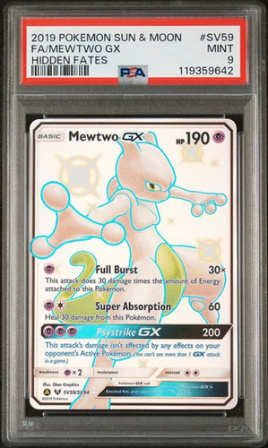 Pokémon card mewtwo - card, gx