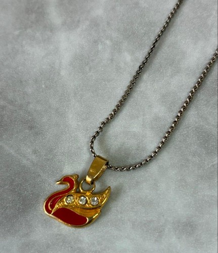 Collana vintage con cigno
