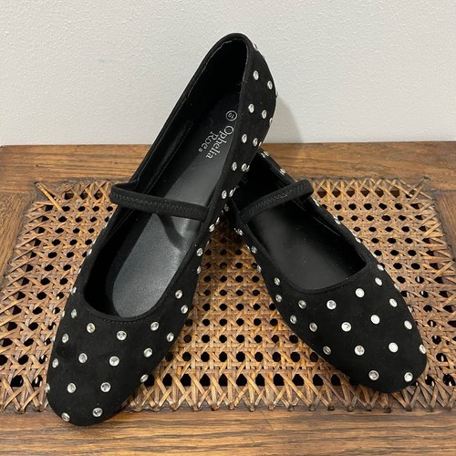 Balletto nero con borchie - , e