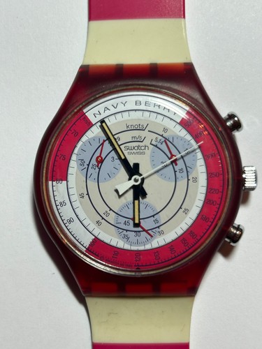 Swatch chrono navy berry - navy,
