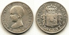 Spain-Alfonso 13° . 50
