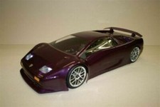 0056-Carrozzeria body RC scala 1/10 LAMBORGHINI DIABLO +ALETTONE