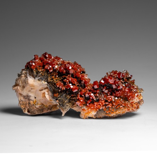 Vanadinite crystal cluster - crystal, on