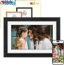 Cornice Digitale Legno Nero