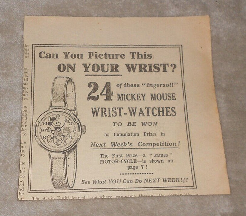 Mickey mouse wrist watch - mickey,