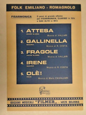 FOLK EMILIANO ROMAGNOLO 5 pezzi FISARMONICA CLARINO IN Si b E SAX ALTO IN Mi b