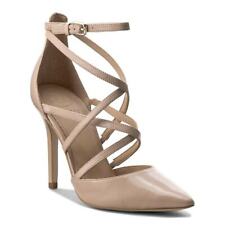 GUESS Pumps Decoltè a Punta con Cinturini Incrociati in Pelle Beige -41-