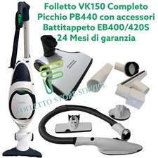FOLLETTO VK150 HD50 VORWERK COMPLETO BATTITAPPETO EB420S PICCHIO PB440 ACCESSORI