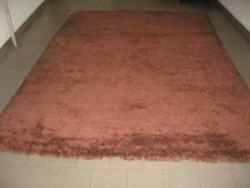 TAPPETO ANNI 70 ORIGINALE PELO MEDIO ROSSO MORBIDO